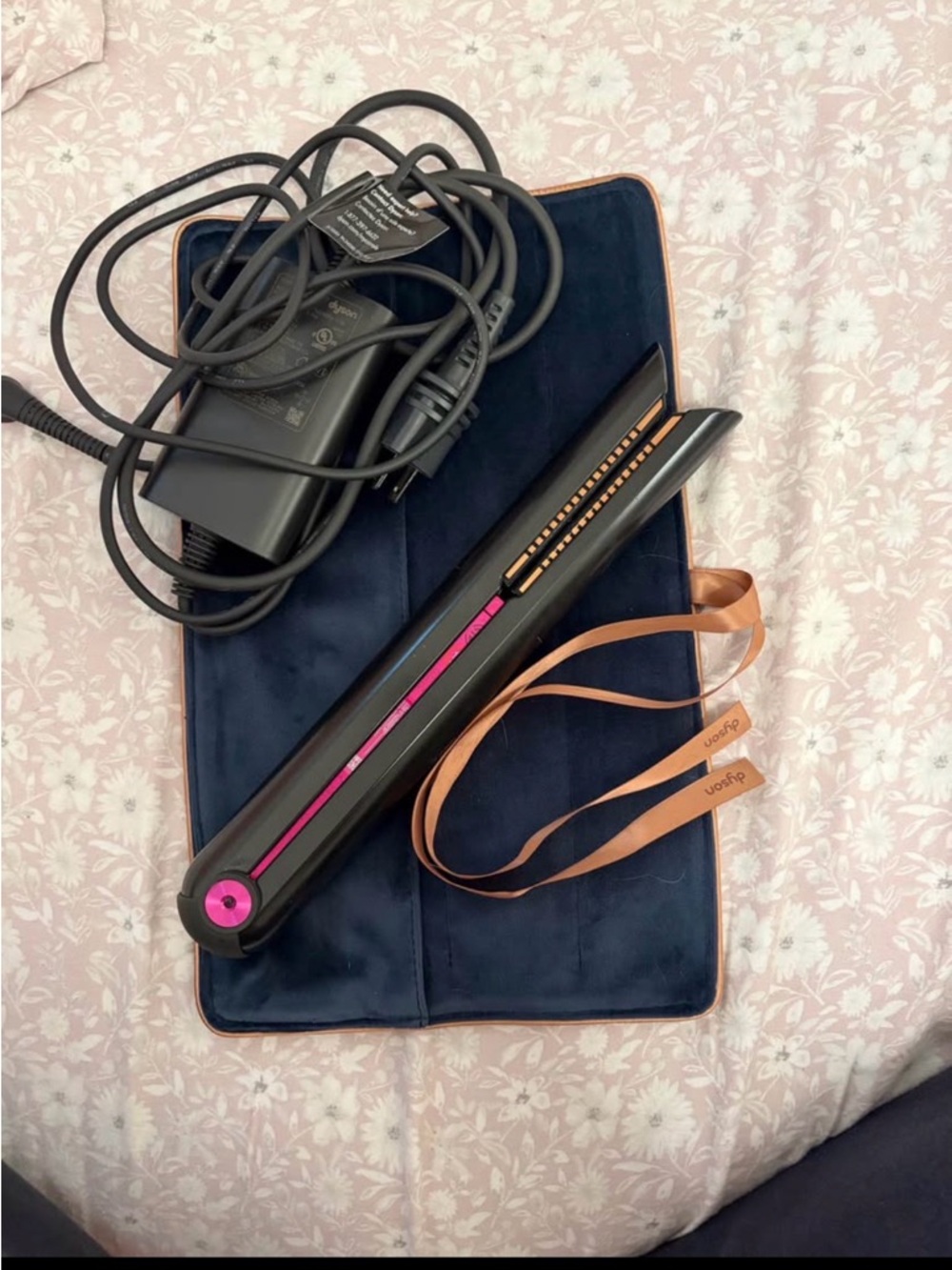 Dyson Corrale Hair Straightener - Black with Pink Accents